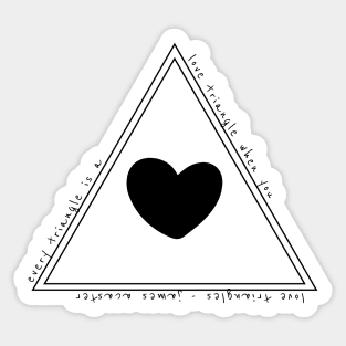 Love Triangle Sticker